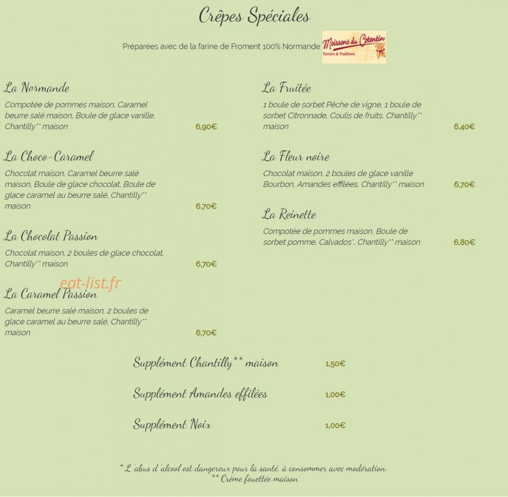 Chez Jeanne — carte page 6
