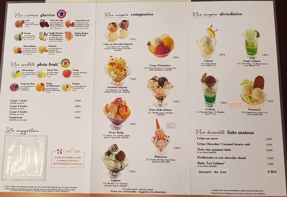 Les Cabines — carte page 5