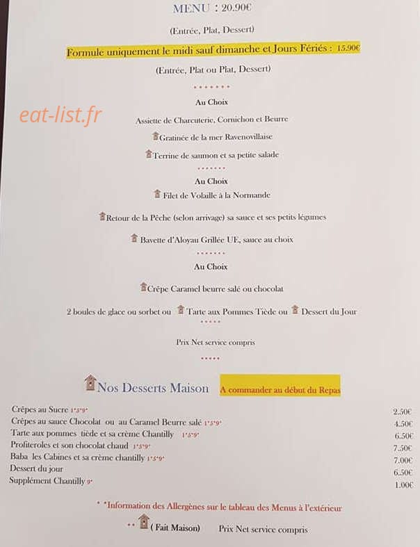 Les Cabines — carte page 4