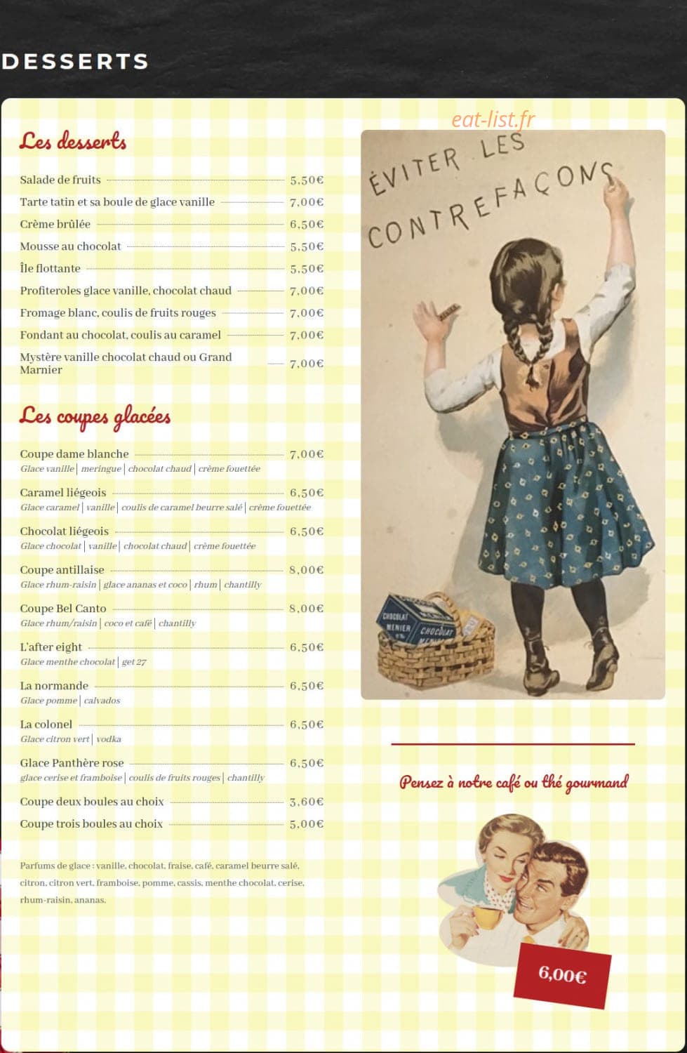 A10 Canteen — carte page 6