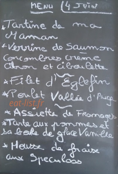 Ô p'tit resto — carte page 1
