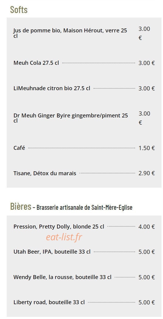 La Guinguette des marais — carte page 3