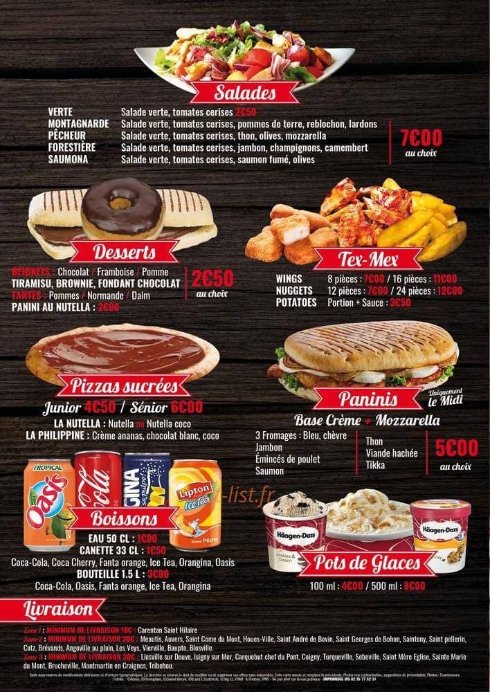Pizza Délice — carte page 5