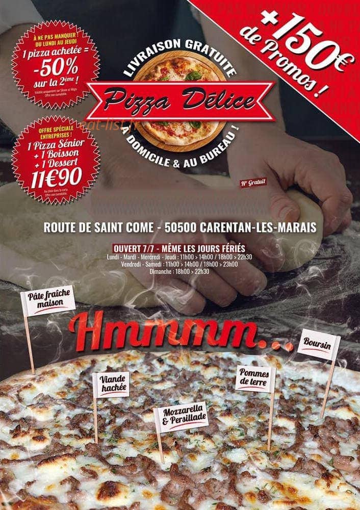 Pizza Délice — carte page 1