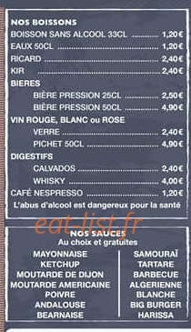 Yankee's Corner — carte page 5