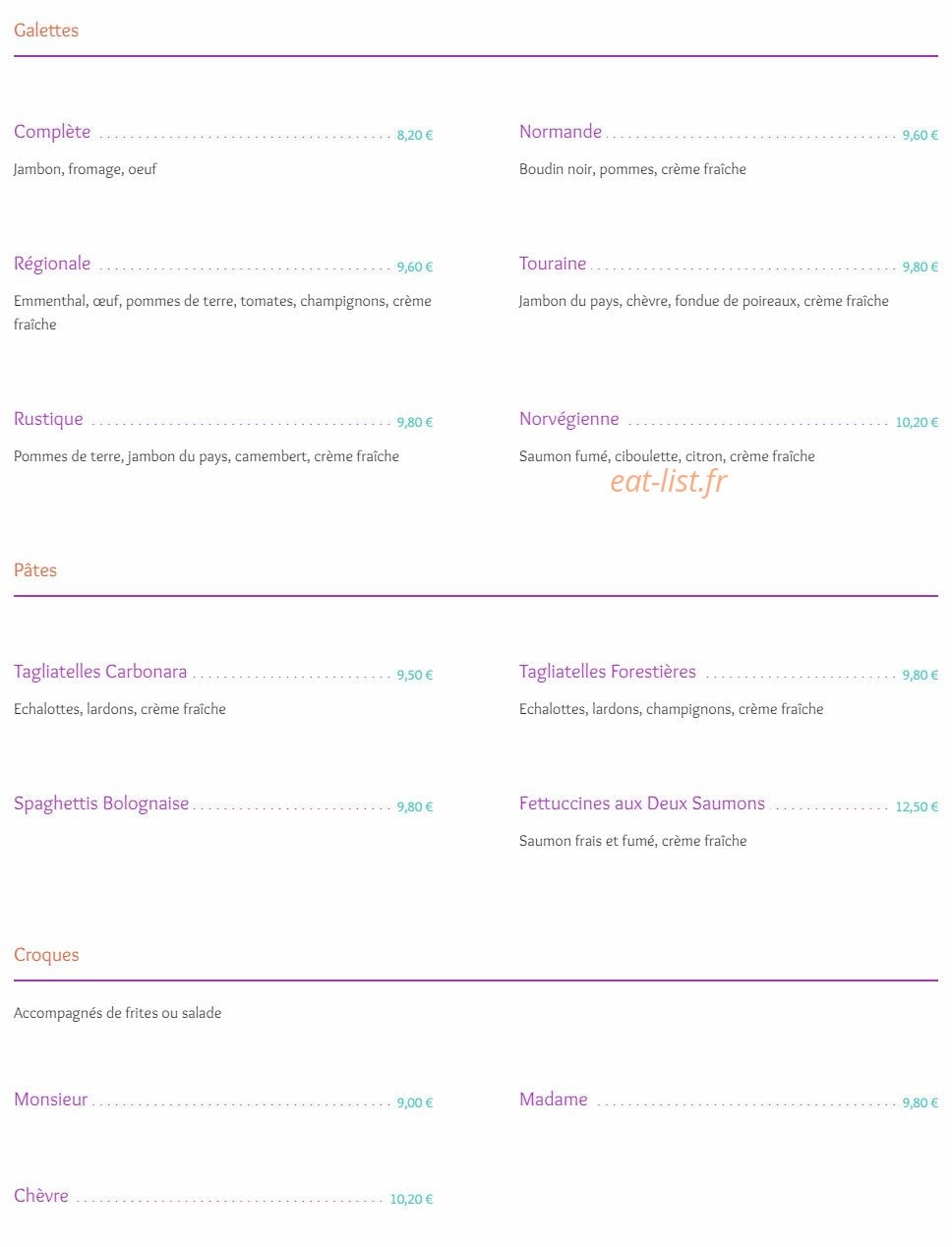 La Mangerie — carte page 4