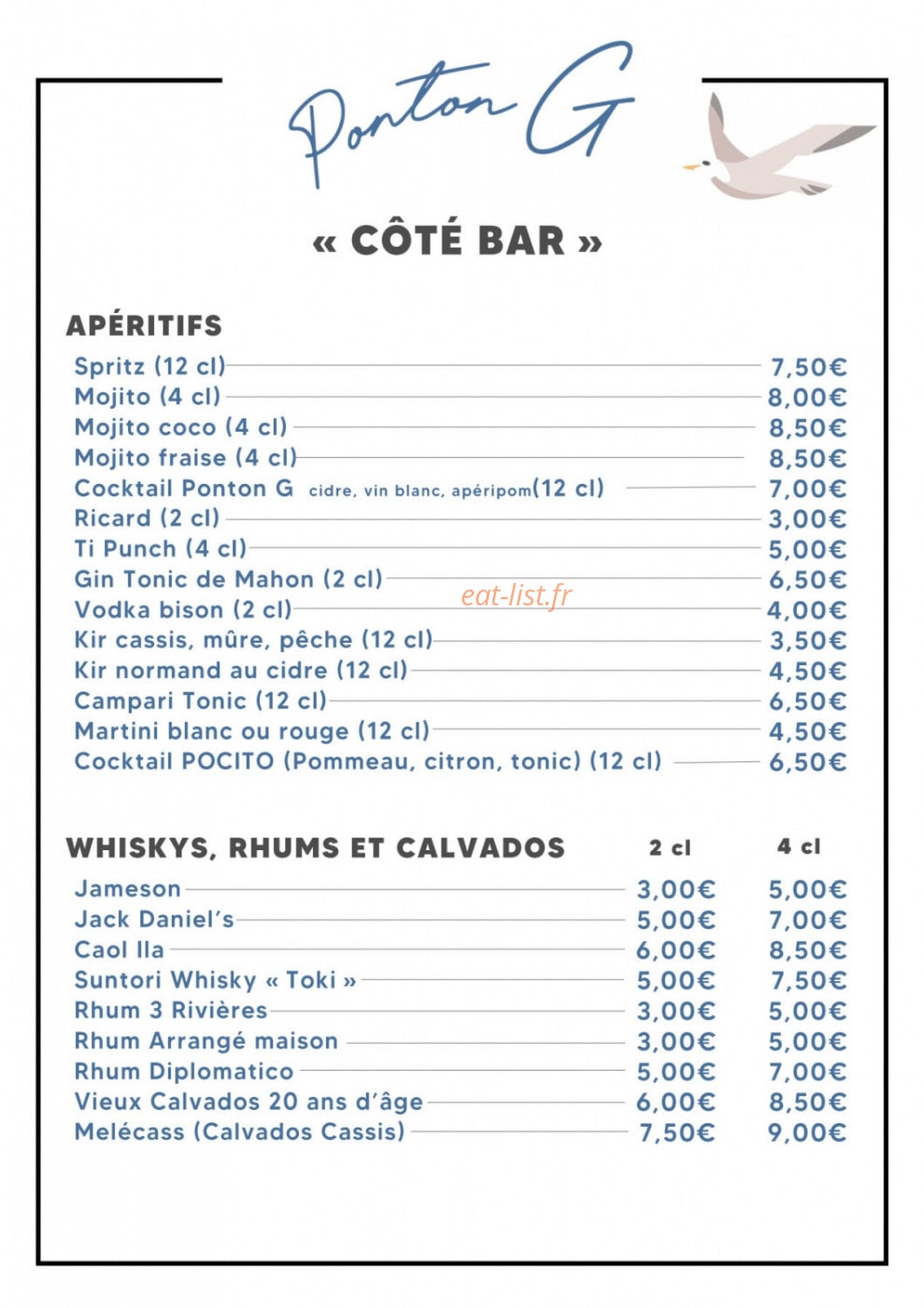 Ponton G — carte page 7