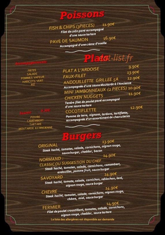 Le Bon Accueil — carte page 2