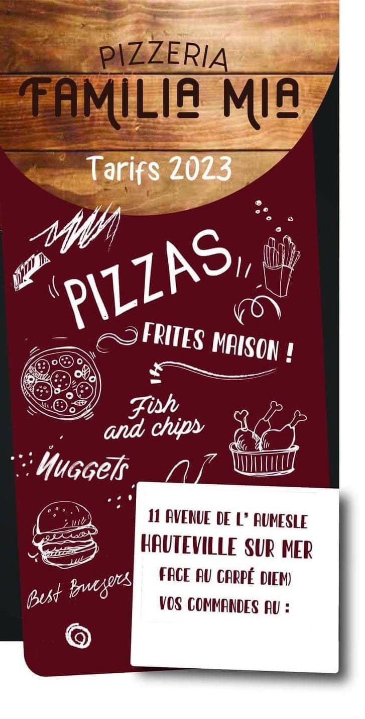 Carte et menu Familia Mia Hauteville sur Mer