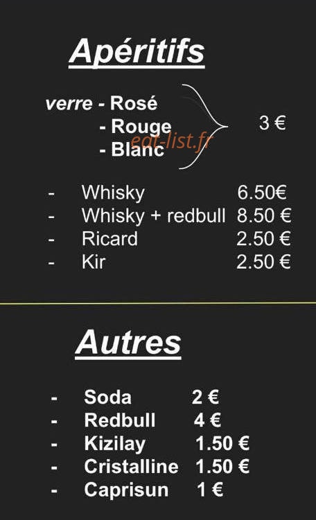 Chez Unal — carte page 4