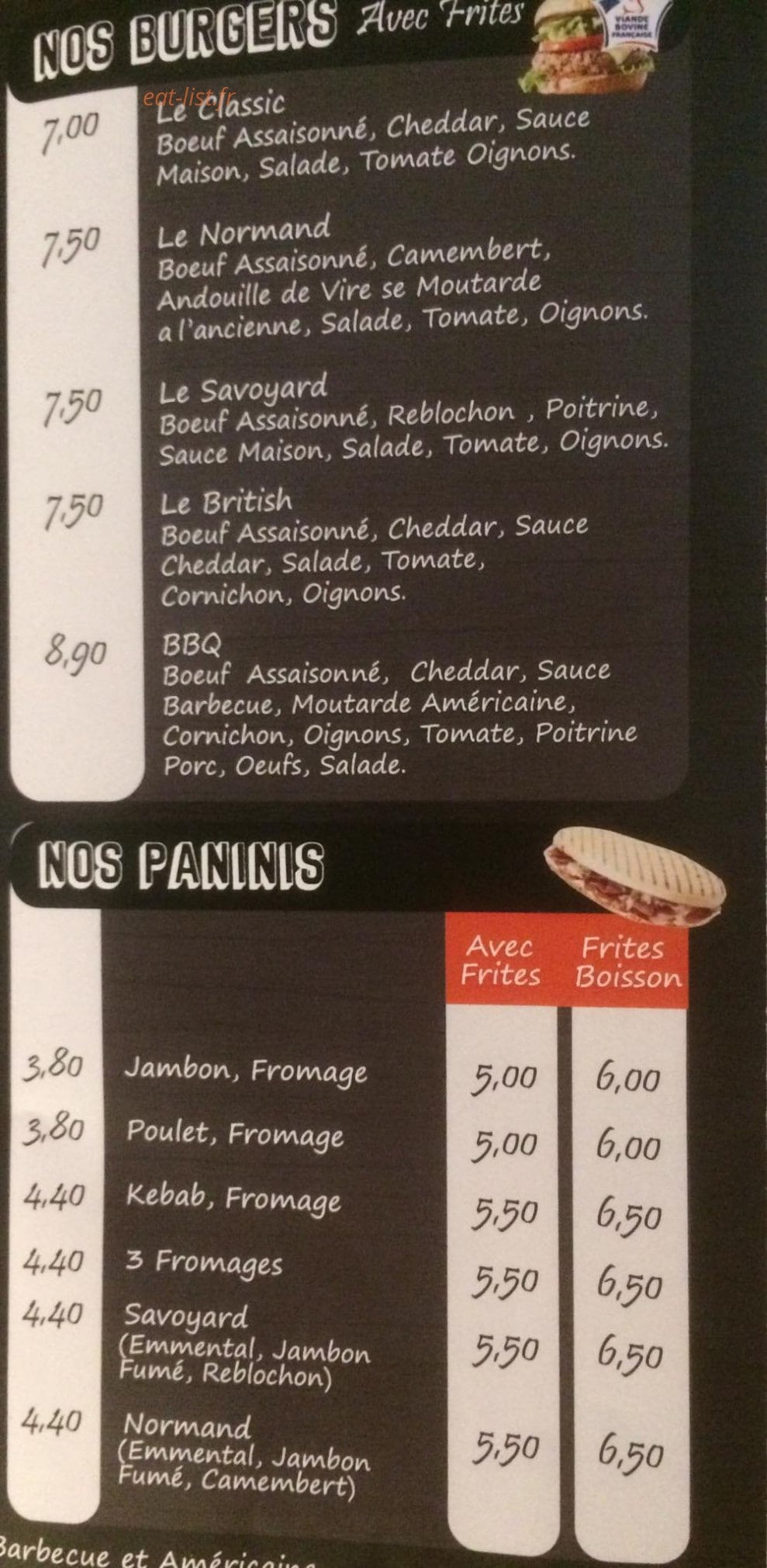 Food Station — carte page 5