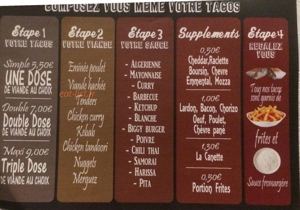 Food Station — carte page 1