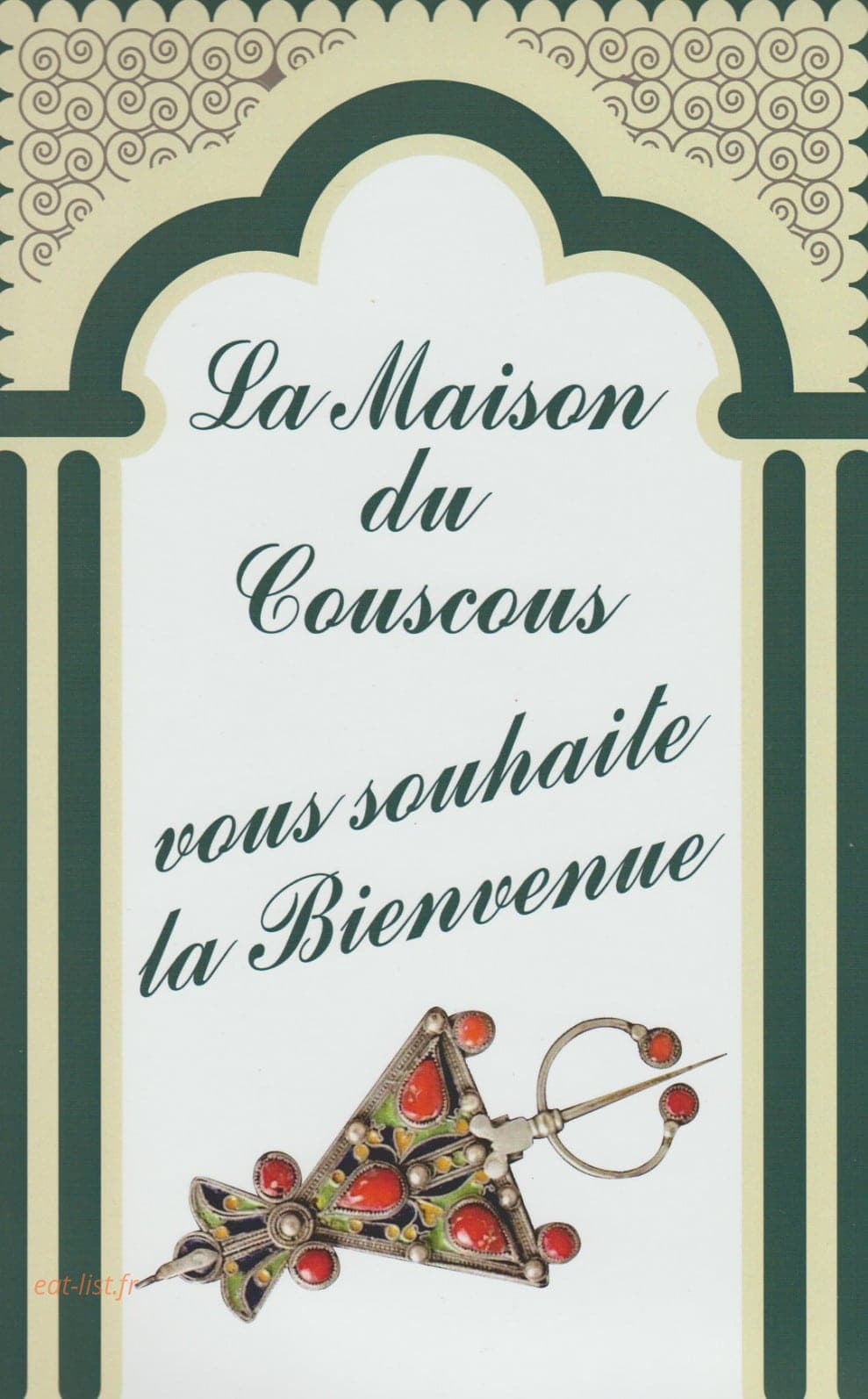 Maison Du Couscous — carte page 1