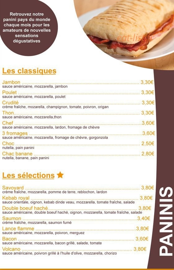 San Xpress — carte page 2