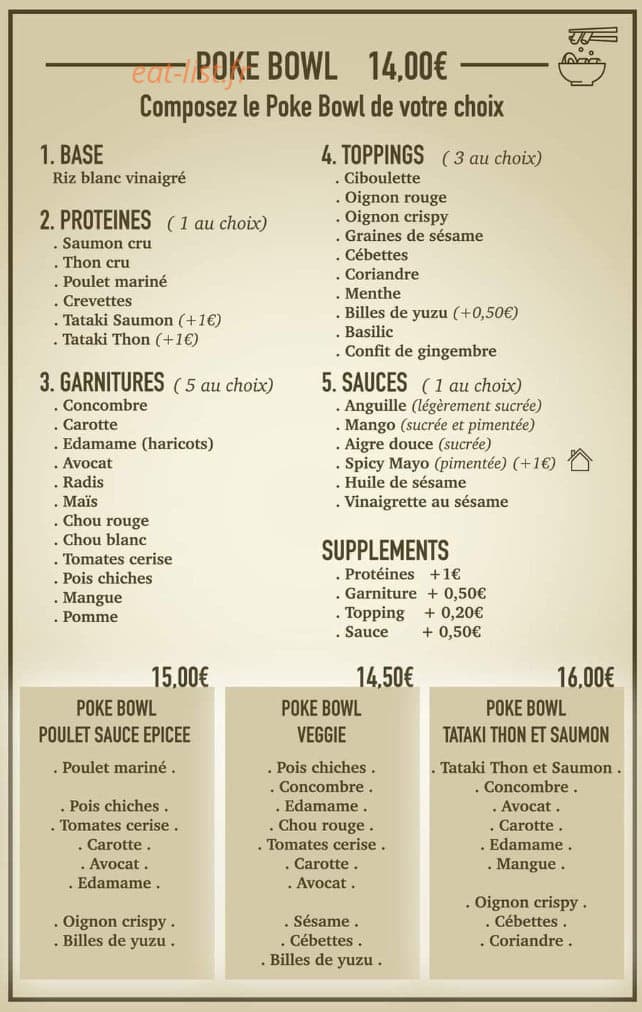 Sushidéal — carte page 6