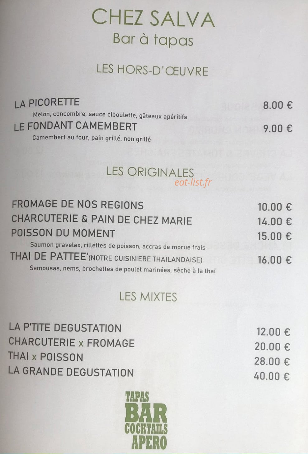 La Prohibition — carte page 1