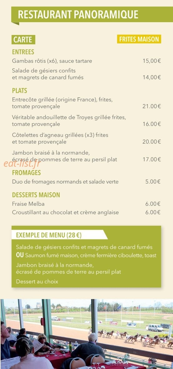 Restaurant panoramique — carte page 2