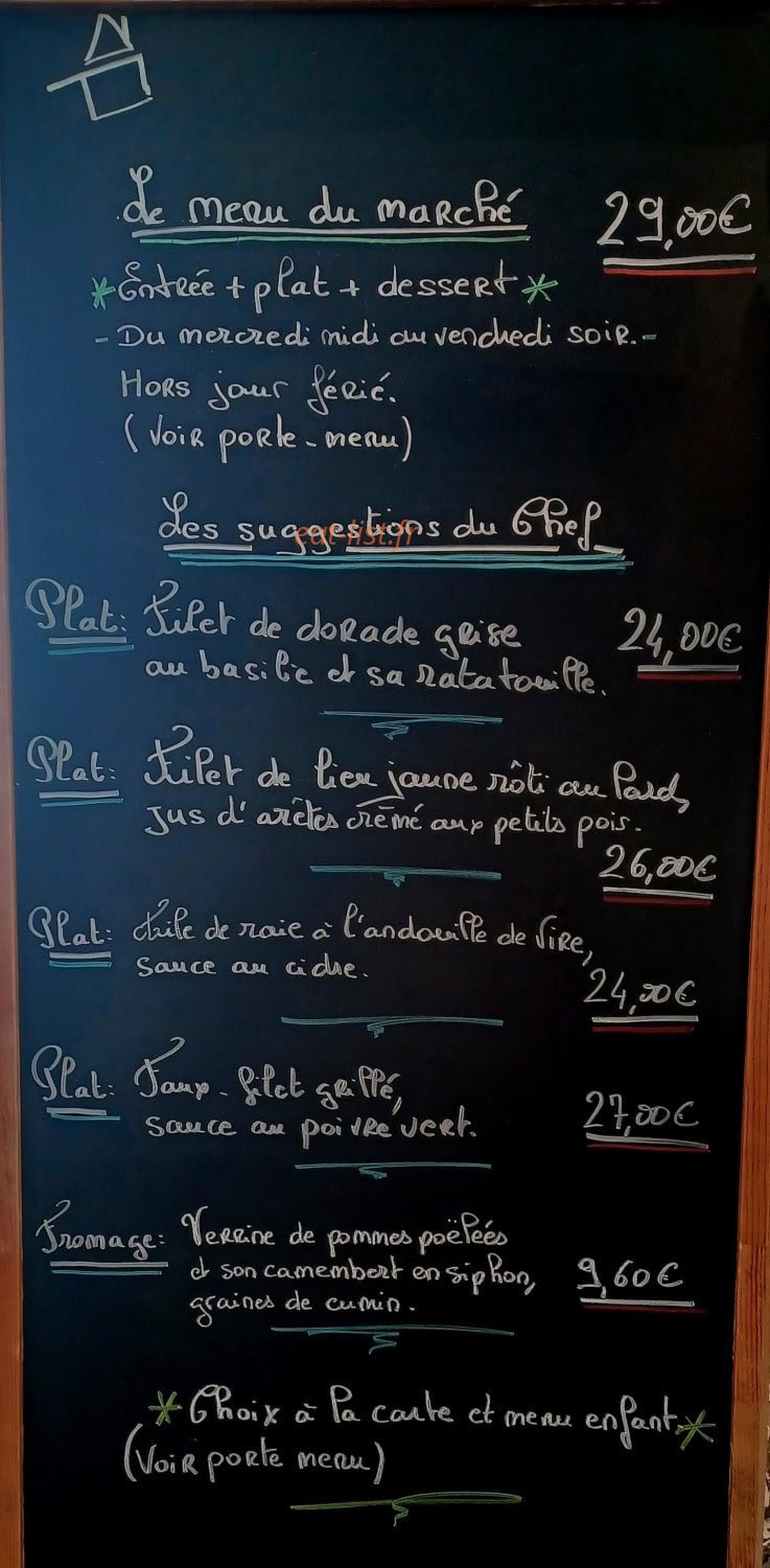 Le Bistroy — carte page 1