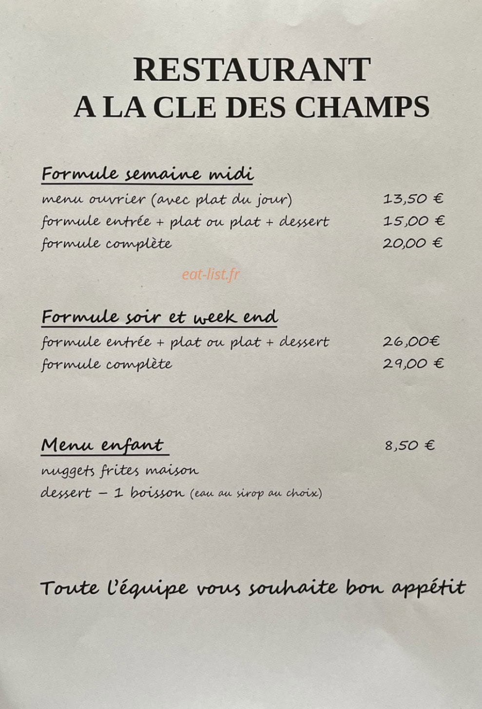 Chorea La Clé des Champs — carte page 2