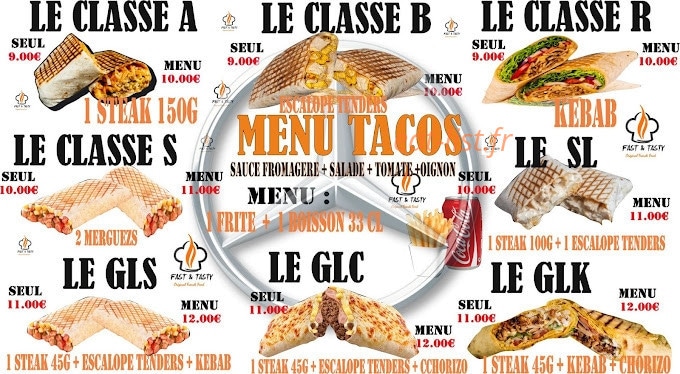 Fast et Pasty — carte page 6
