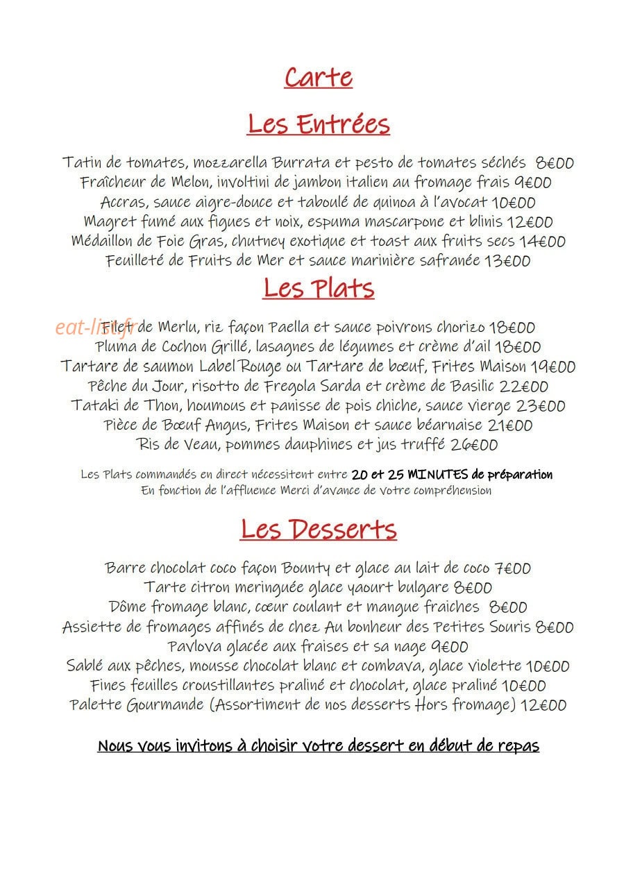 La Table D'Henry — carte page 4