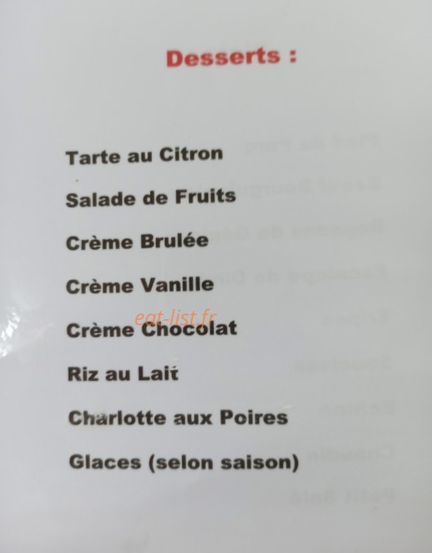 Chez Cri-Cri — carte page 2