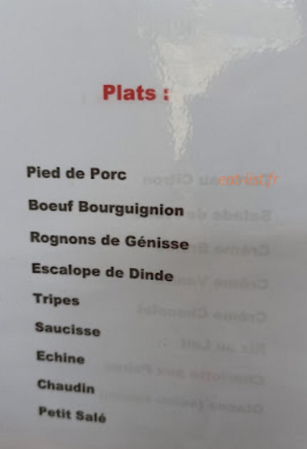 Chez Cri-Cri — carte page 1