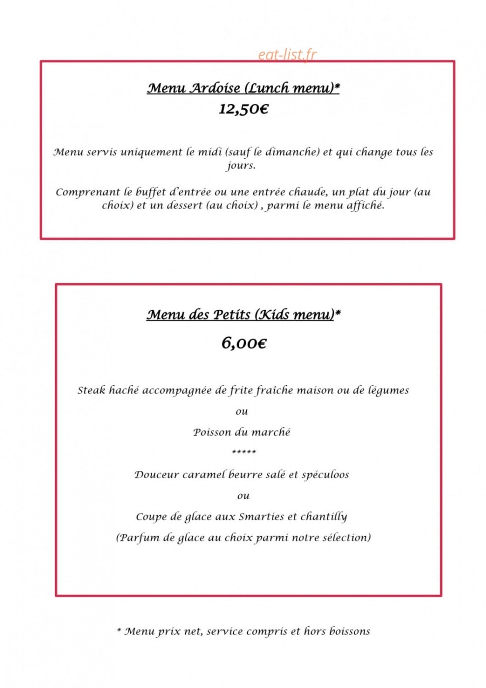 Au coin du feu — carte page 4