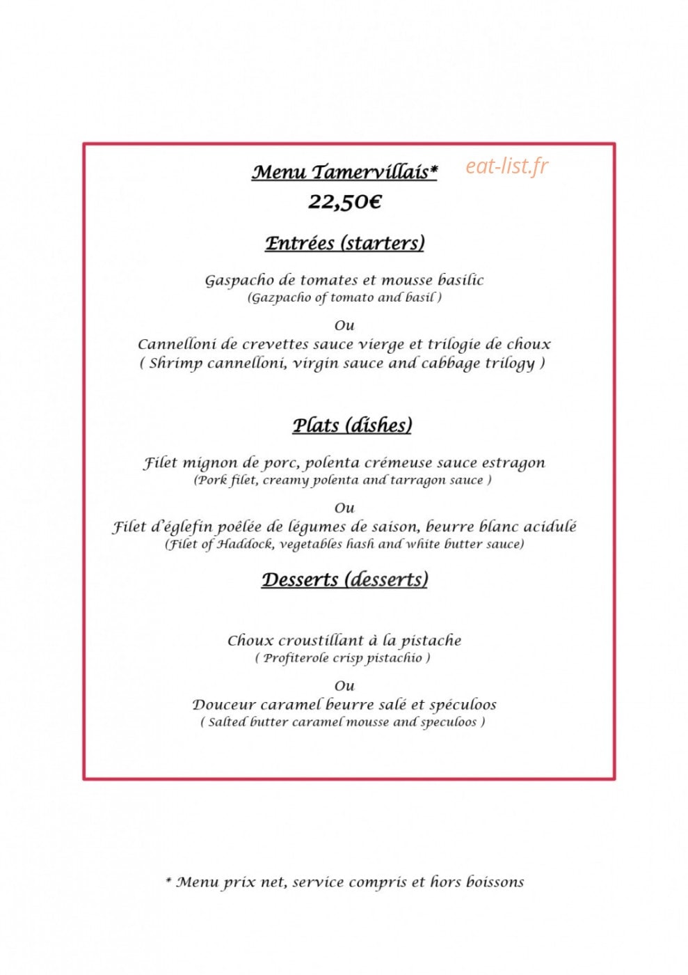 Au coin du feu — carte page 3
