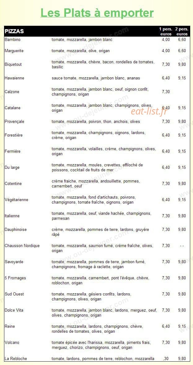 La Dolce Vita — carte page 1