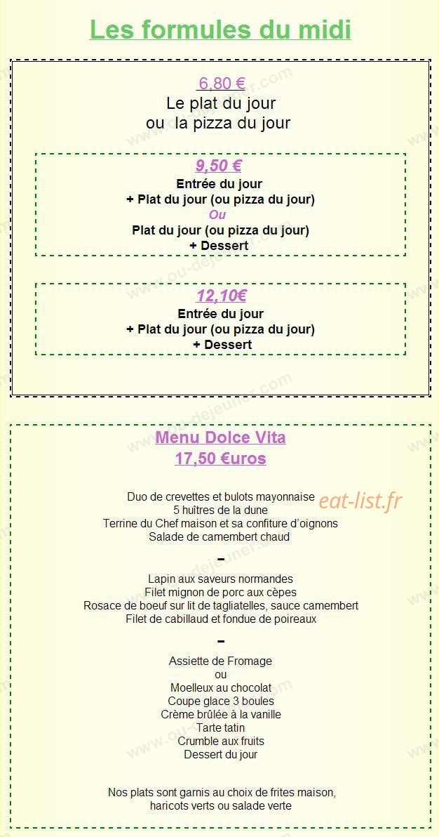 La Dolce Vita — carte page 3