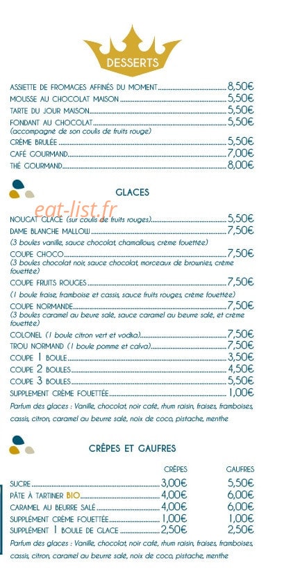 Le Versailles Normand — carte page 3