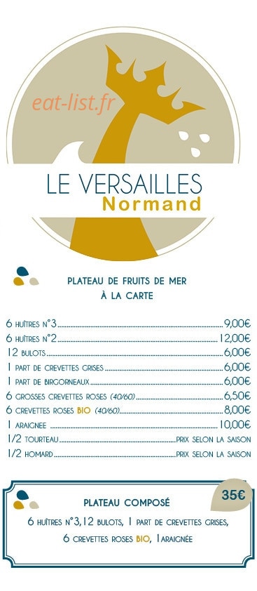 Le Versailles Normand — carte page 2