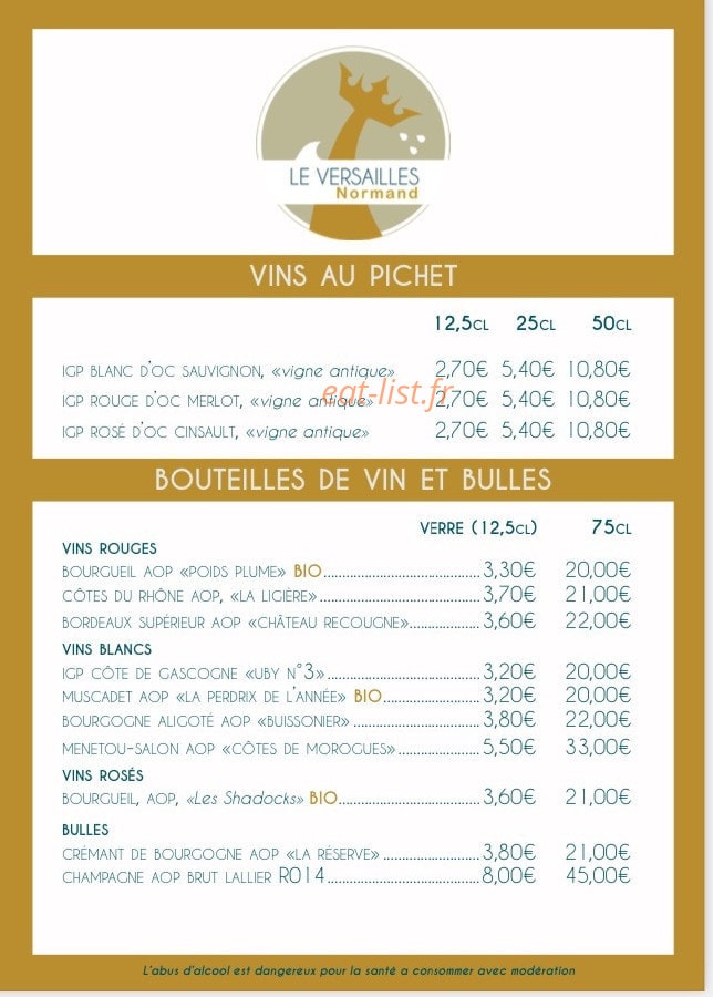 Le Versailles Normand — carte page 7