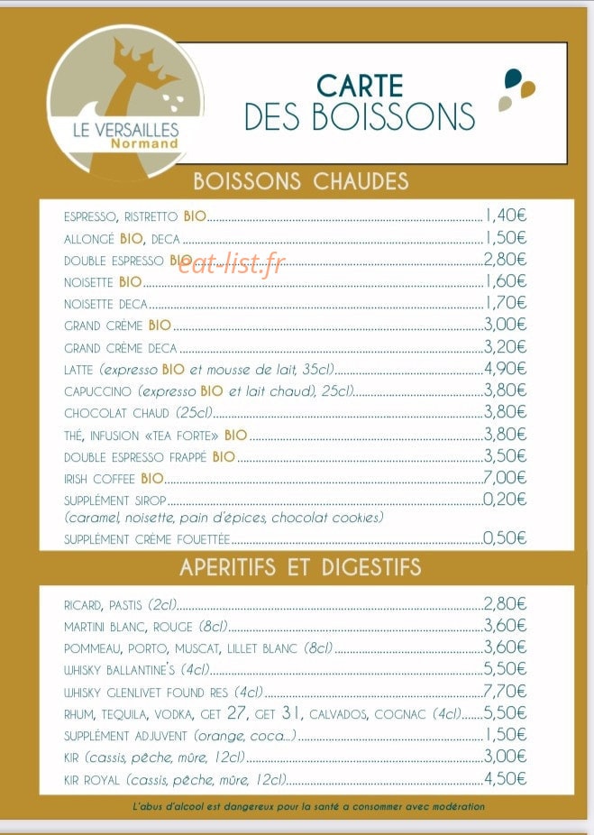 Le Versailles Normand — carte page 5