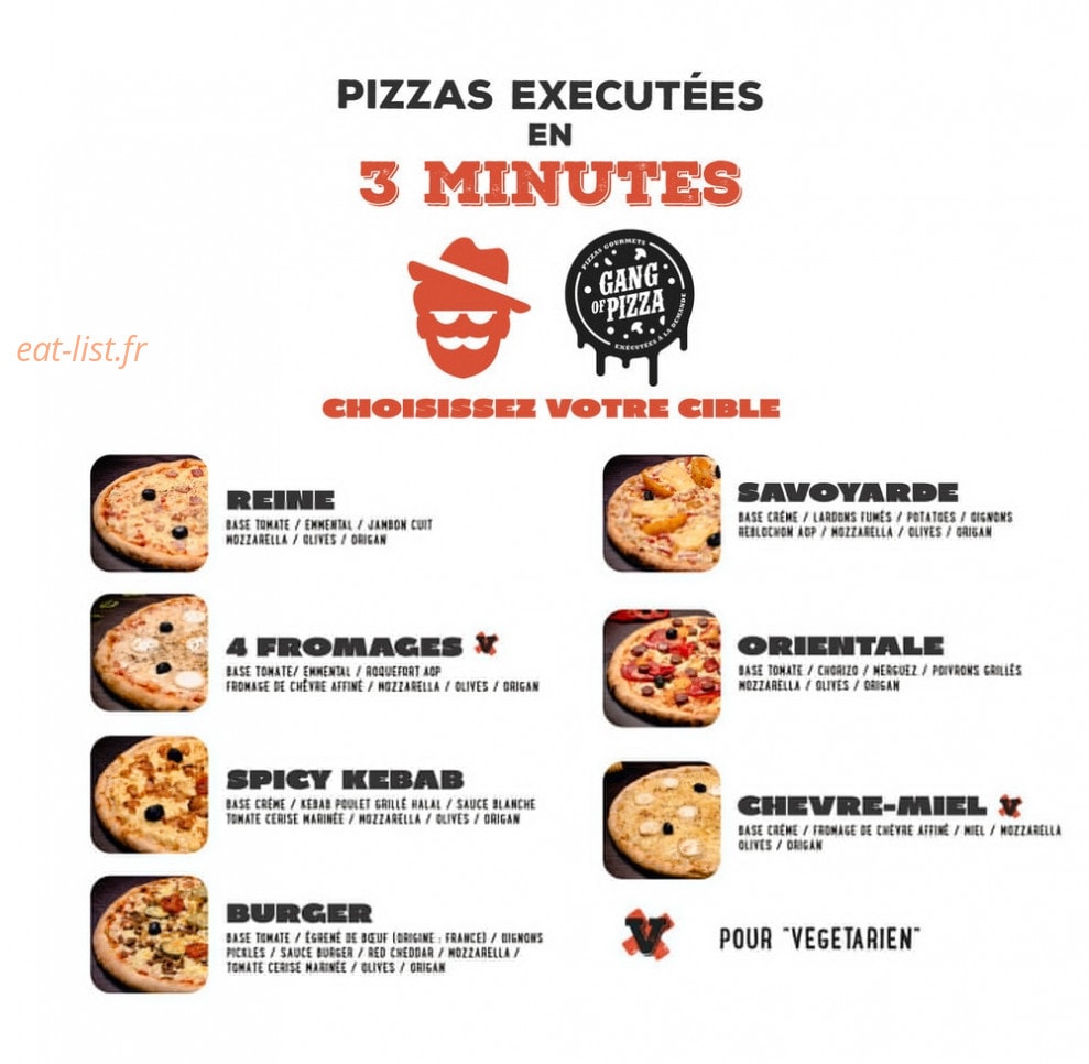 Gang Of Pizza — carte page 1