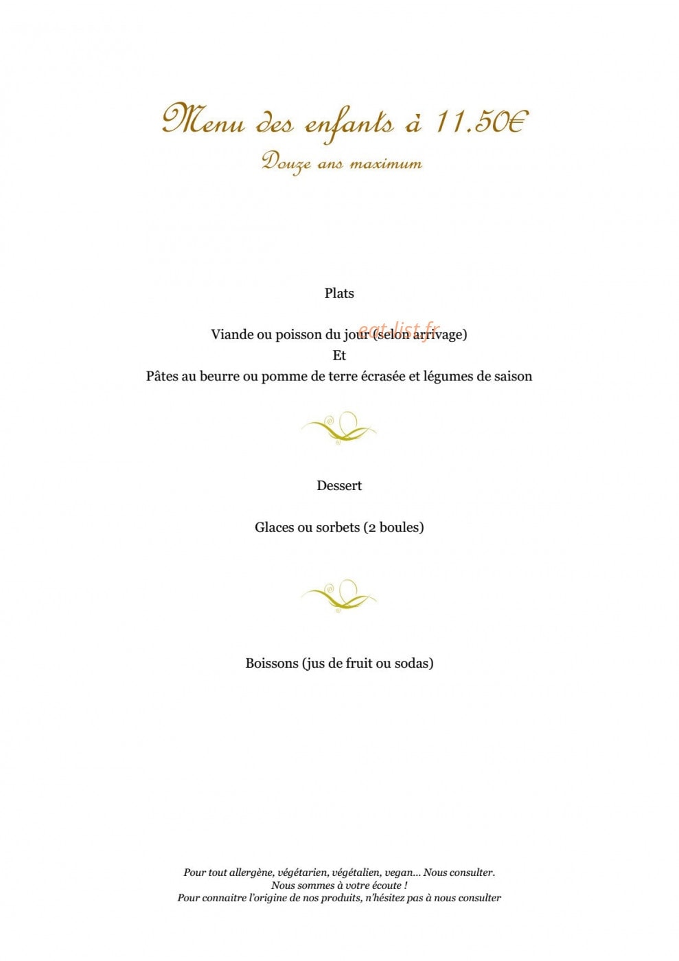 Auberge de carolles — carte page 6