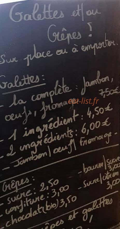 Chez Jane — carte page 1