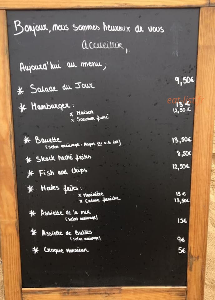 La Paillote — carte page 1