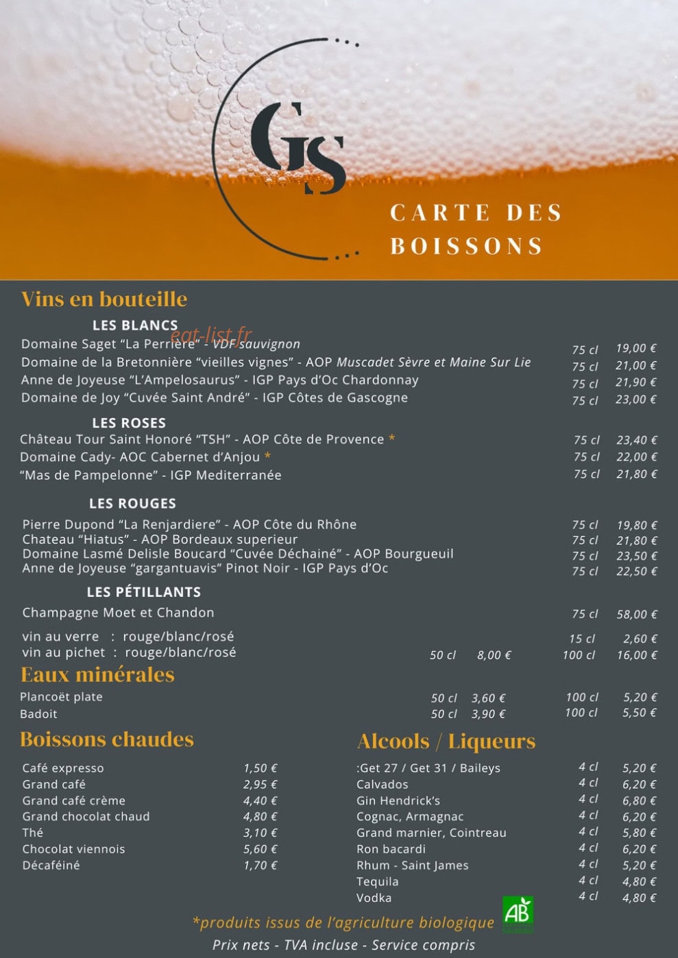 Graines de Saveurs — carte page 7