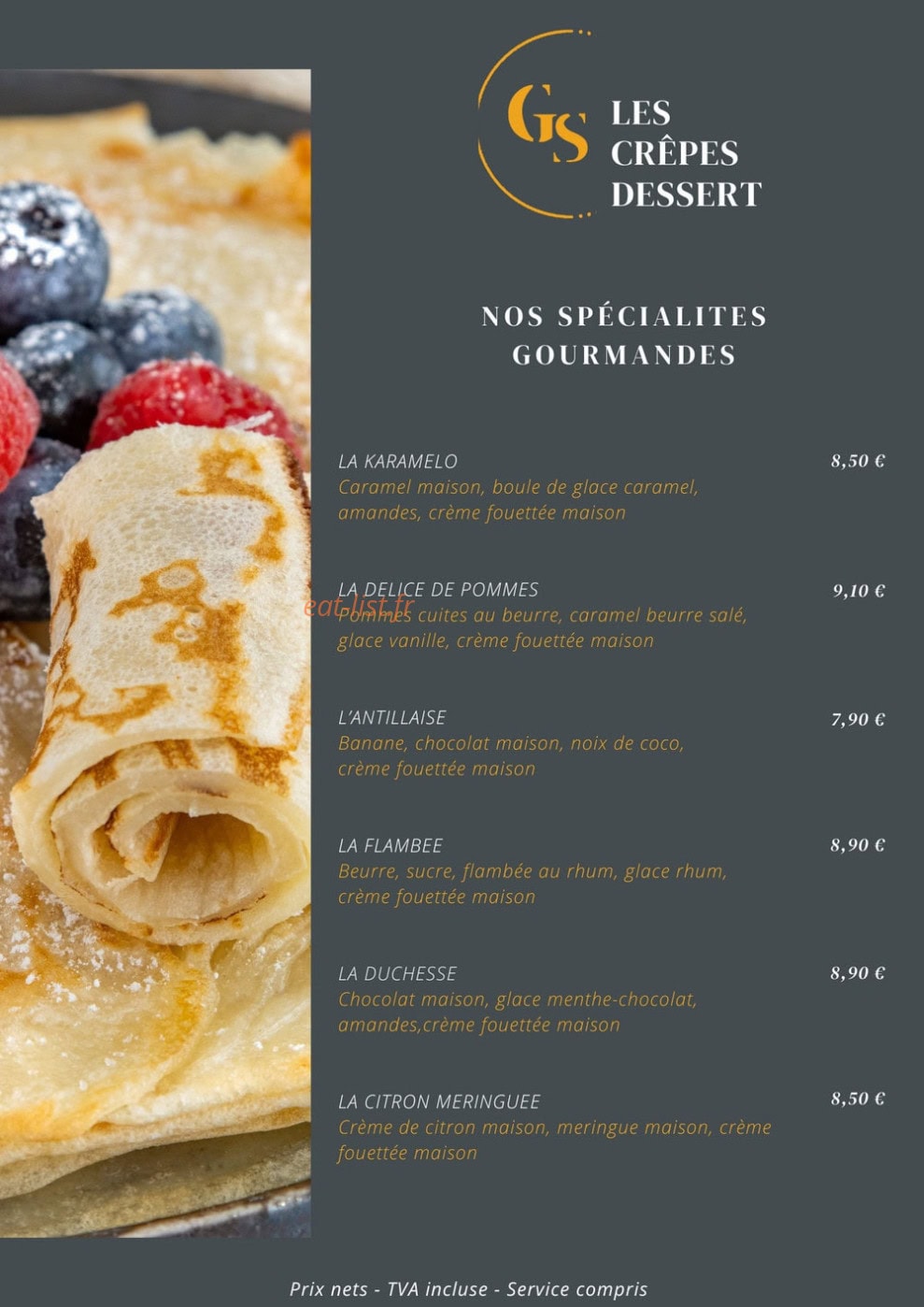 Graines de Saveurs — carte page 4