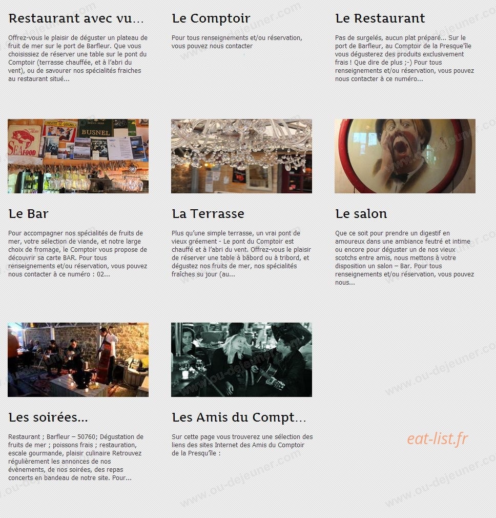 Comptoir de la Presqu'ïle — carte page 1