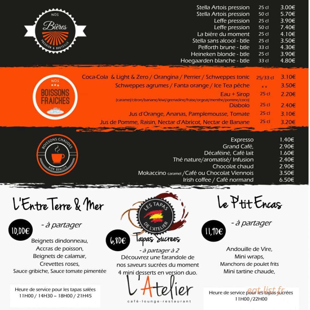 L'Atelier — carte page 10