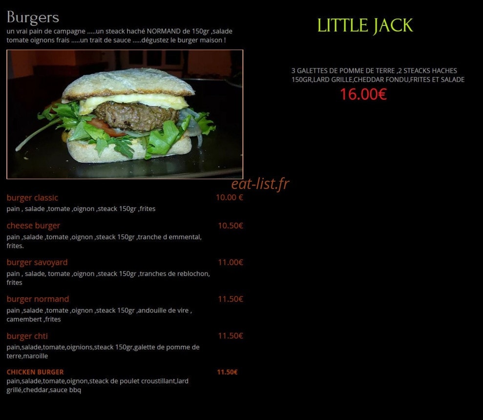 Jack & Co — carte page 4