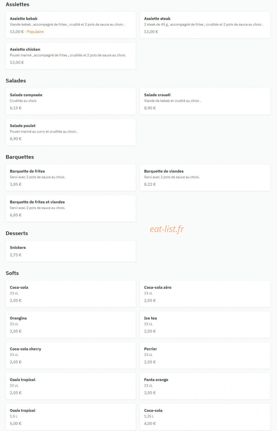 Crousti'cho — carte page 2
