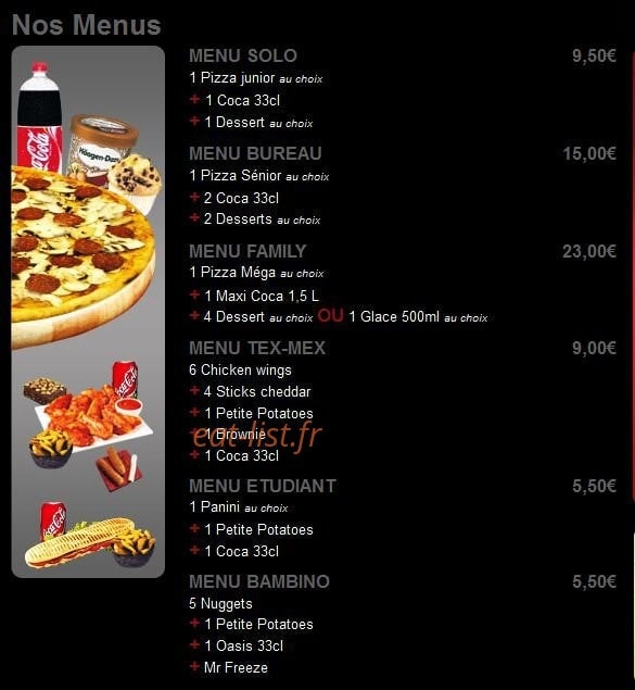 Carte et menu de Family Pizza à Chalons en Champagne — Les Menus