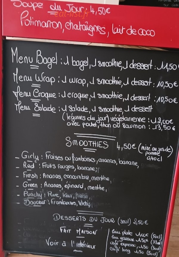 Green Food — carte page 2