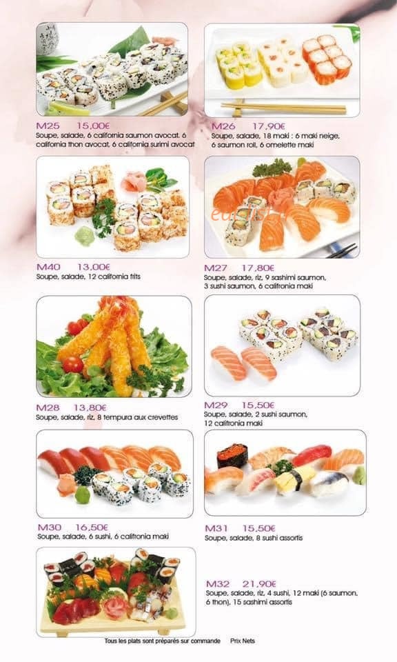 Hoki Sushi — carte page 11