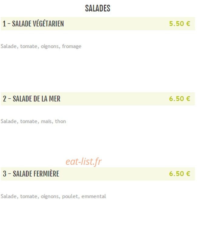 Kebab Express — carte page 4