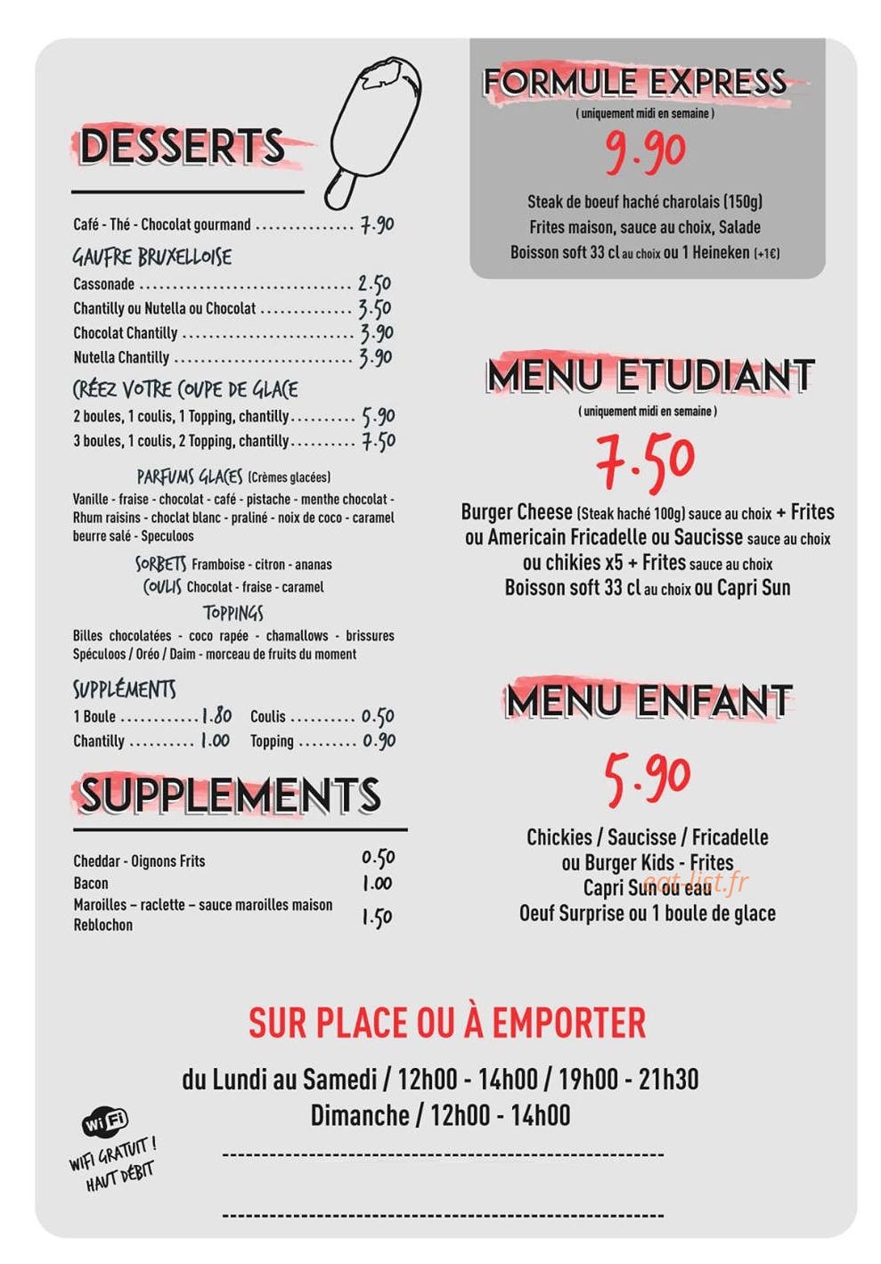 L’baraque à frite — carte page 3